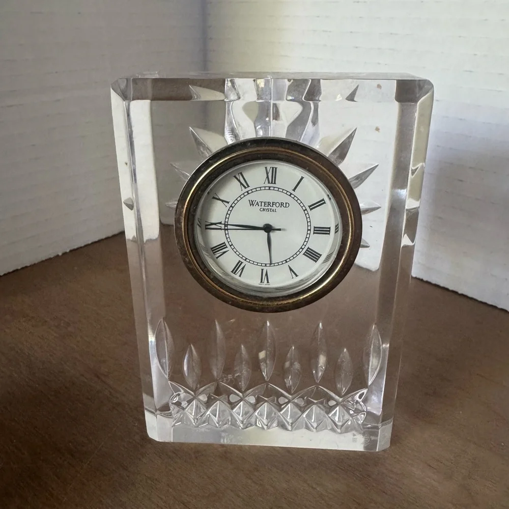Waterford Crystal Lismore Mini Quartz Clock